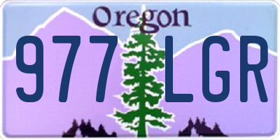OR license plate 977LGR