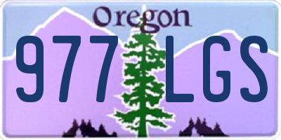 OR license plate 977LGS