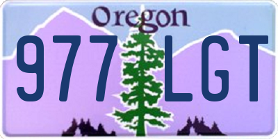 OR license plate 977LGT