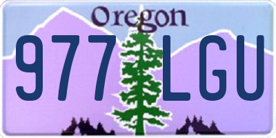 OR license plate 977LGU