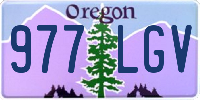 OR license plate 977LGV