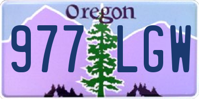 OR license plate 977LGW