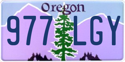 OR license plate 977LGY