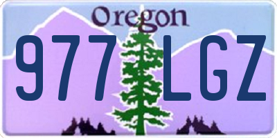 OR license plate 977LGZ