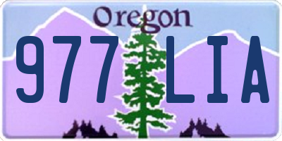 OR license plate 977LIA