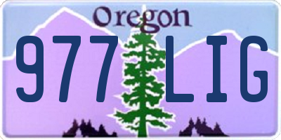 OR license plate 977LIG