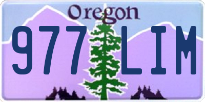OR license plate 977LIM
