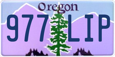 OR license plate 977LIP