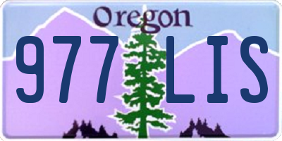 OR license plate 977LIS