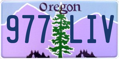 OR license plate 977LIV