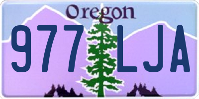 OR license plate 977LJA