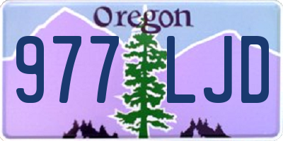 OR license plate 977LJD