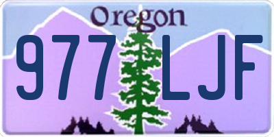 OR license plate 977LJF