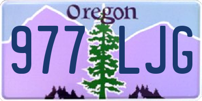 OR license plate 977LJG