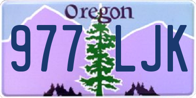 OR license plate 977LJK