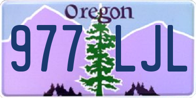 OR license plate 977LJL