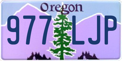 OR license plate 977LJP