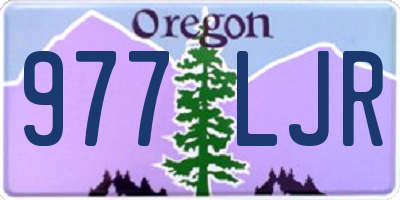 OR license plate 977LJR