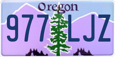 OR license plate 977LJZ