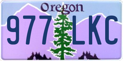 OR license plate 977LKC
