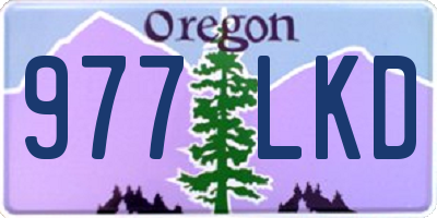 OR license plate 977LKD