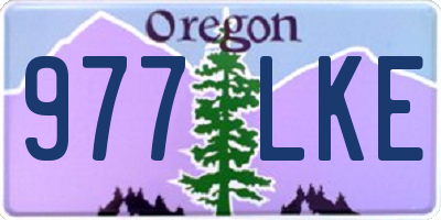 OR license plate 977LKE