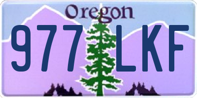 OR license plate 977LKF