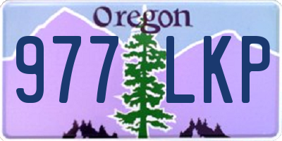 OR license plate 977LKP