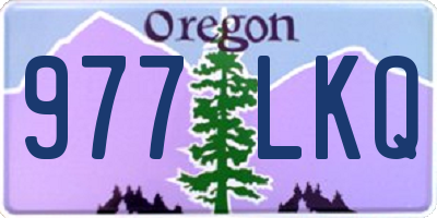 OR license plate 977LKQ