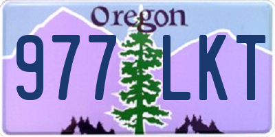 OR license plate 977LKT