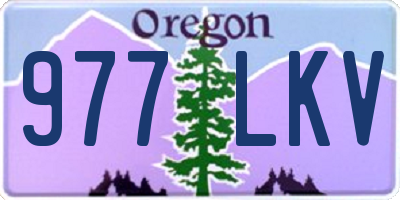 OR license plate 977LKV