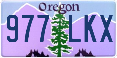 OR license plate 977LKX