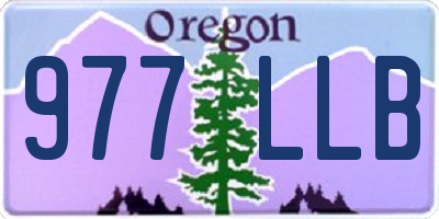 OR license plate 977LLB