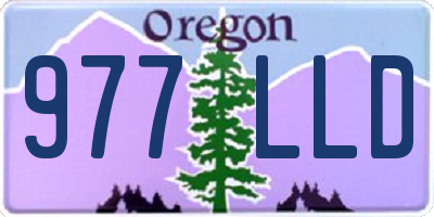 OR license plate 977LLD