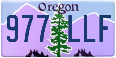 OR license plate 977LLF