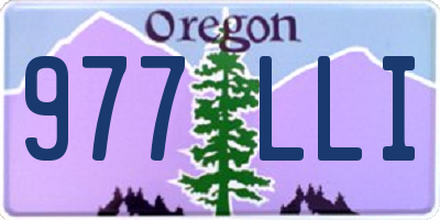 OR license plate 977LLI