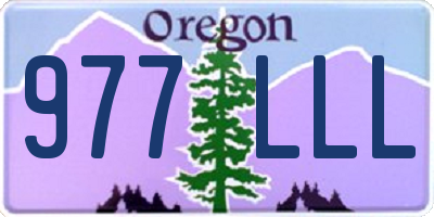 OR license plate 977LLL