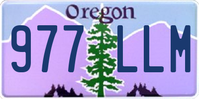 OR license plate 977LLM