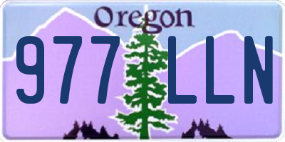 OR license plate 977LLN