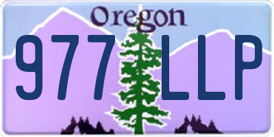 OR license plate 977LLP