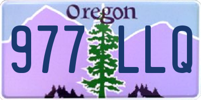 OR license plate 977LLQ