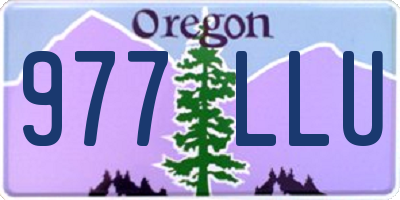 OR license plate 977LLU