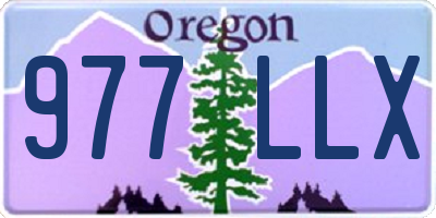 OR license plate 977LLX