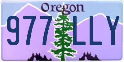 OR license plate 977LLY