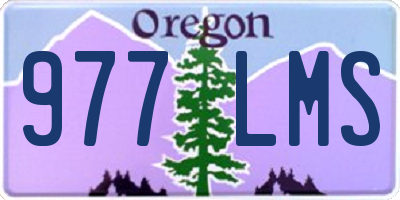 OR license plate 977LMS