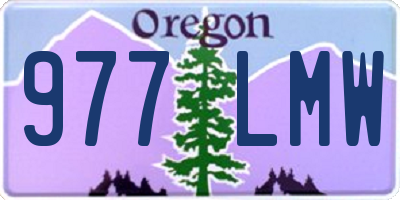 OR license plate 977LMW