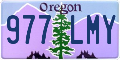 OR license plate 977LMY