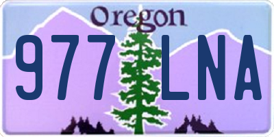 OR license plate 977LNA