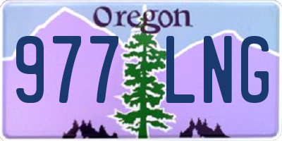 OR license plate 977LNG