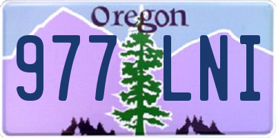 OR license plate 977LNI